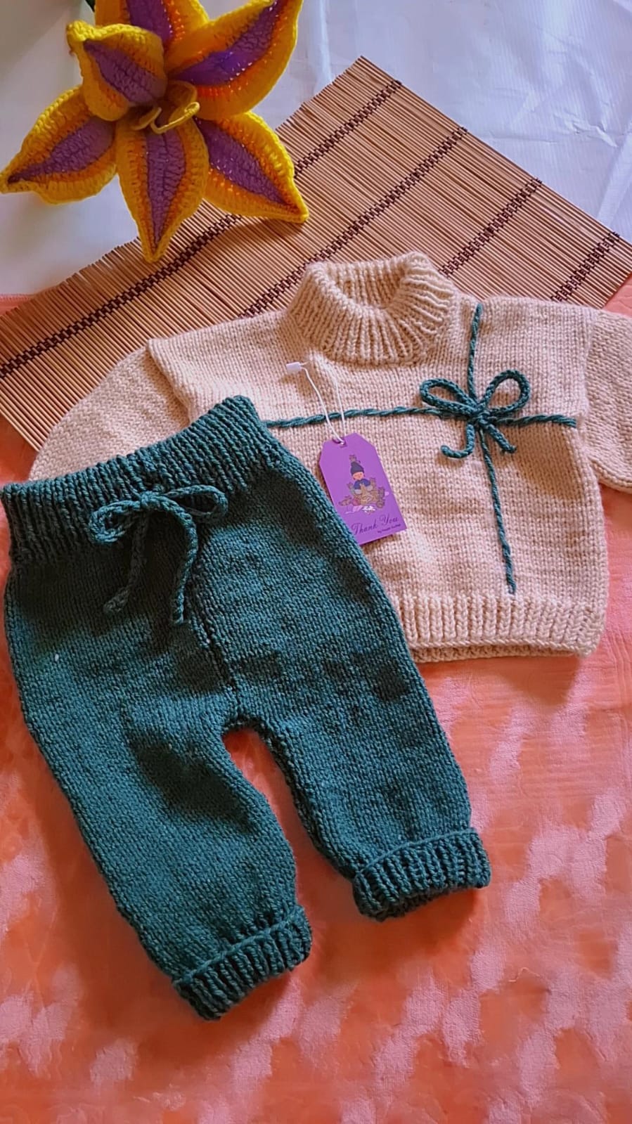 Floral cardigan set