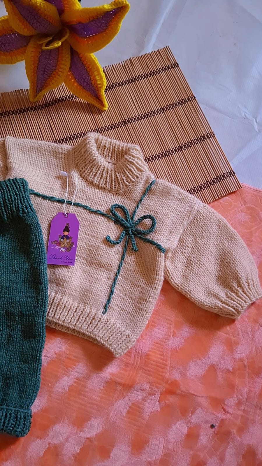Floral cardigan set