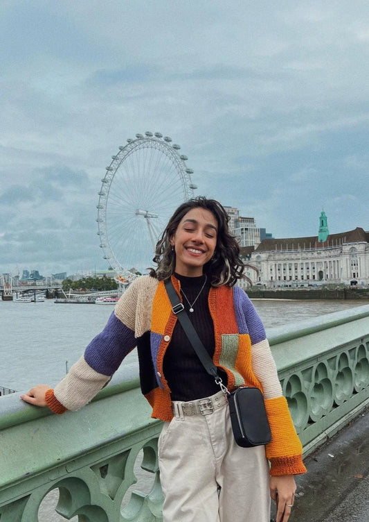 Patchwork knitted Cardigan