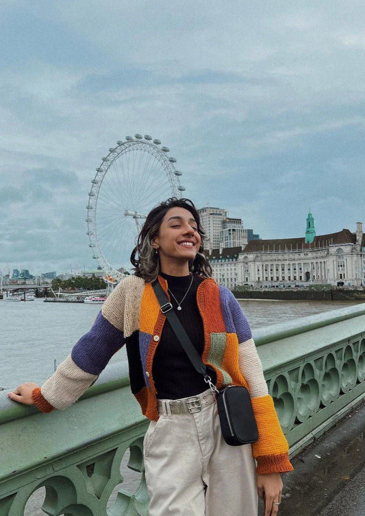 Patchwork knitted Cardigan