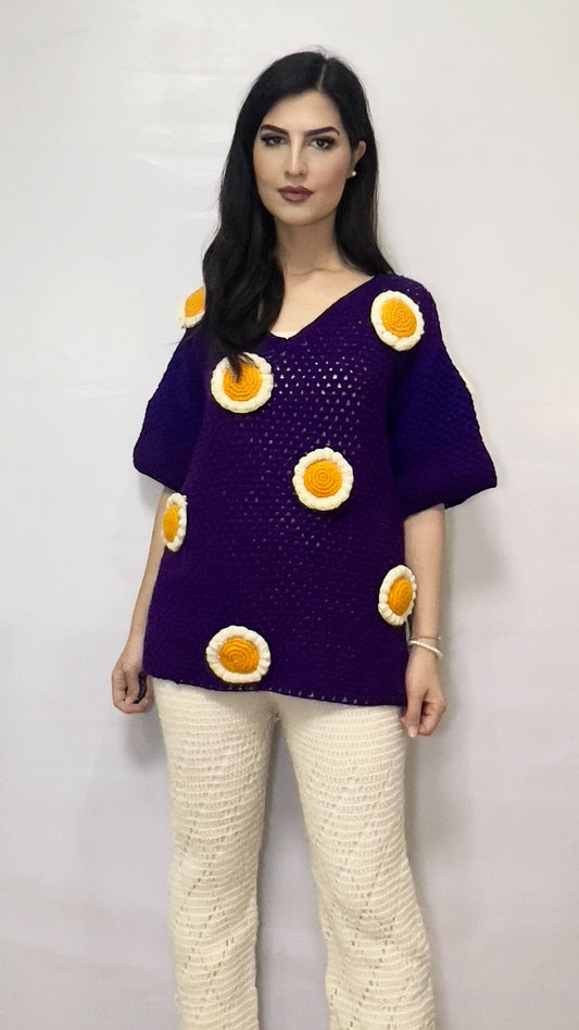 Crochet Trouser and Top Set