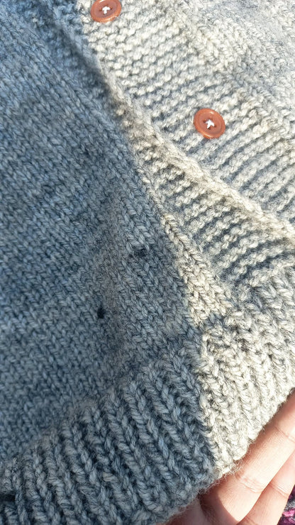 Grey Mohair Cardigan