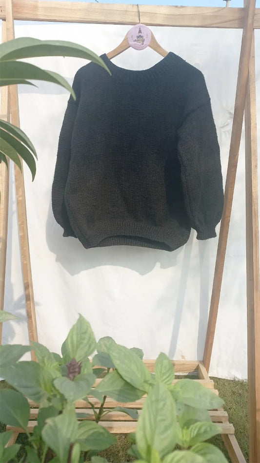 Basic black pullover